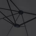 Miniatyrbillede 8 af 10: vidaXL parasol med dobbelt parasoldug og LED-lys 449x245 cm sort