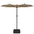 Miniatyrbillede 3 af 8: vidaXL parasol m. dobbelt parasoldug 316x240 cm gråbrun