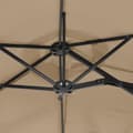 Miniatyrbillede 6 af 8: vidaXL parasol m. dobbelt parasoldug 316x240 cm gråbrun