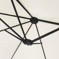 Miniatyrbilde 8 av 10: vidaXL Parasoll dobbelt hode med LED sandhvit 449x245 cm