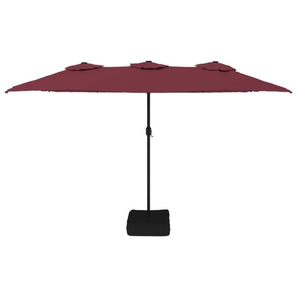 vidaXL Parasoll dobbelt hode rød 449x245 cm