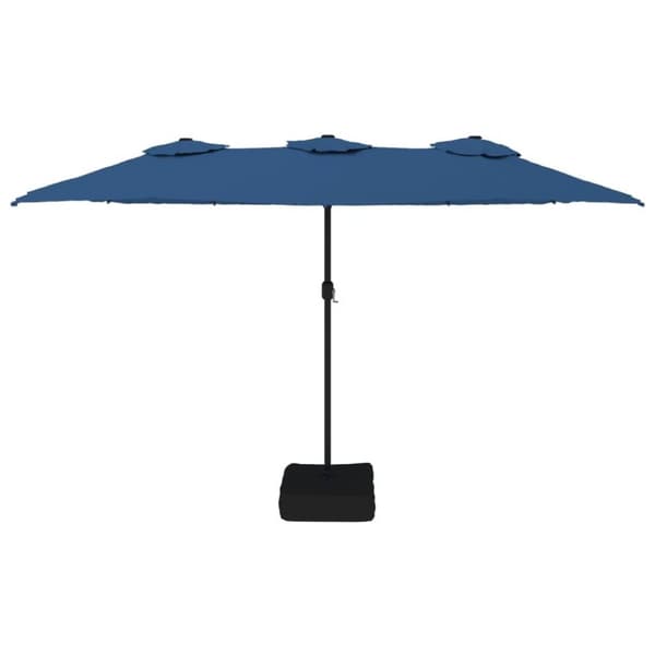 vidaXL Parasoll dobbelt hode asurblå 449x245 cm