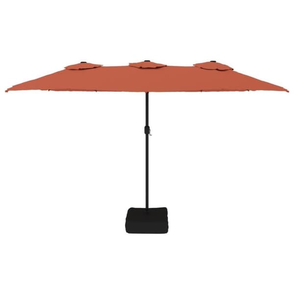 vidaXL Parasoll dobbelt hode terrakotta 449x245 cm