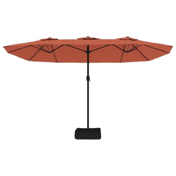 vidaXL Parasoll dobbelt hode terrakotta 449x245 cm