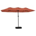 Miniatyrbilde 1 av 8: vidaXL Parasoll dobbelt hode terrakotta 449x245 cm