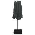 Miniatyrbilde 7 av 10: vidaXL Parasoll dobbelt hode med LED sand antrasitt 449x245 cm