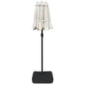 Miniatyrbilde 7 av 10: vidaXL Parasoll dobbelt hode med LED sand hvit 316x240 cm