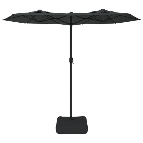 vidaXL Parasoll dobbelt hode antrasitt 316x240 cm
