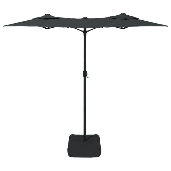vidaXL Parasoll dobbelt hode antrasitt 316x240 cm