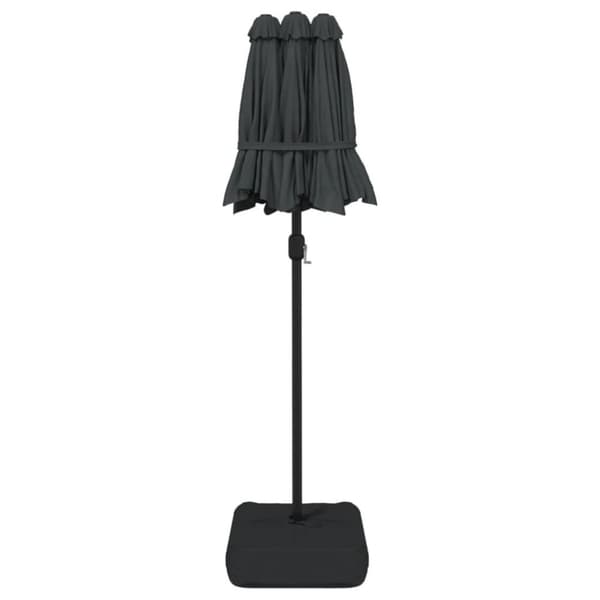 vidaXL Parasoll dobbelt hode antrasitt 316x240 cm