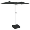Miniatyrbilde 1 av 7: vidaXL Parasoll dobbelt hode antrasitt 316x240 cm