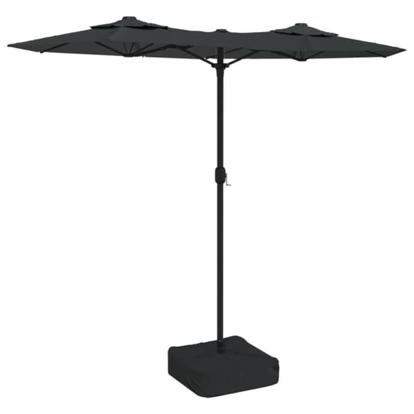 vidaXL Parasoll dobbelt hode antrasitt 316x240 cm
