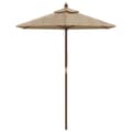 Pikkukuva 3 / 8: vidaXL Puutarhan aurinkovarjo puutolppa taupe 196x231 cm