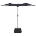 Miniatyrbilde 5 av 10: vidaXL Parasoll dobbelt hode med LED svart 316x240 cm