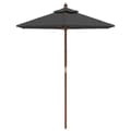 Miniatyrbilde 3 av 8: vidaXL Hageparasoll med trestang antrasitt 196x231 cm
