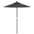 Miniatyrbilde 4 av 8: vidaXL Hageparasoll med trestang antrasitt 196x231 cm