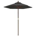 Miniatyrbilde 1 av 8: vidaXL Hageparasoll med trestang antrasitt 196x231 cm