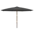 Miniatyrbilde 4 av 8: vidaXL Hageparasoll med trestang antrasitt 400x273 cm