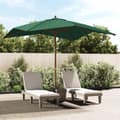 Miniatyrbillede 2 af 7: vidaXL haveparasol med træstang 300x300x273 cm grøn
