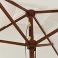 Miniatyrbillede 5 af 7: vidaXL haveparasol med træstang 198x198x231 cm sandfarvet