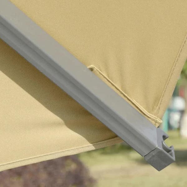Rootz Cantilever Paraply - Parasol Cantilever - Parasol - Paraply - Solbeskyttelse - 360° Rotation - Khaki - 298L x 298W x 269H cm