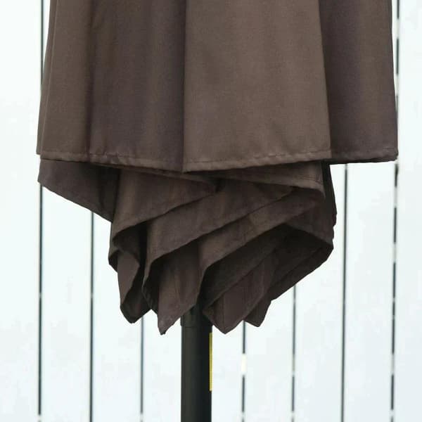 Rootz Parasol - Paraply - Patio Paraply - Parasol paraply - Metal/Polyester - Brun