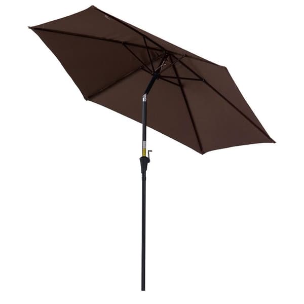 Rootz Parasol - Paraply - Patio Paraply - Parasol paraply - Metal/Polyester - Brun