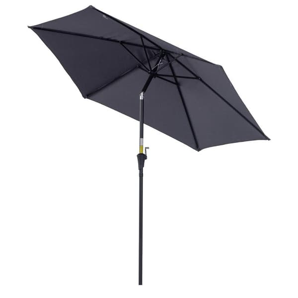 Rootz-sateenvarjo - Aurinkovarjo - Patio-sateenvarjo - Aurinkovarjo - Metalli/polyesteri - Harmaa