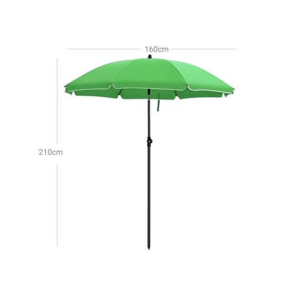 Rootz Parasol - Foldeparasol - Paraply - Terrasseparasol - Udendørs parasol - Haveparasol - Strandparasol - Solsejl - UV-beskyttet parasol - Grøn