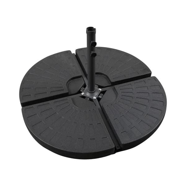 Rootz Paraply Stand - Paraply Base - Paraply Weight Base - Transportabel Paraply Base - 48 cm x 48 cm x 8 cm