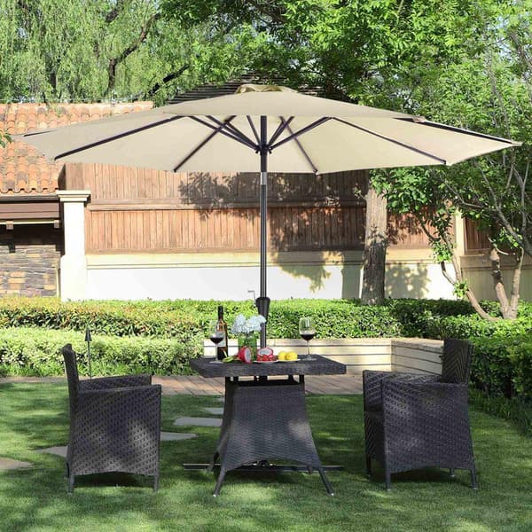 Rootz Parasol - Haveparaply - Terrasseparasol - Strandparasol - Parasol ved poolen - Uv-beskyttelsesparaply - Vandtæt paraply - Paraply af høj kvalite
