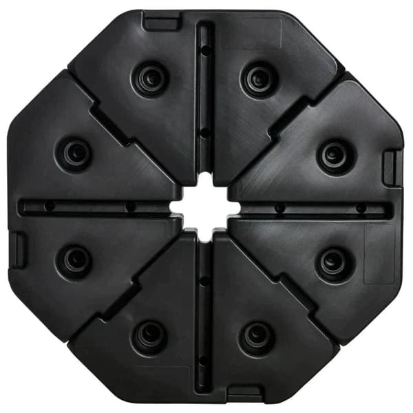 Rootz Parasoll Vikt - Viktplatta - Paraply Base - Parasol Base Stand - Upp till 140 kg - HDPE - Svart