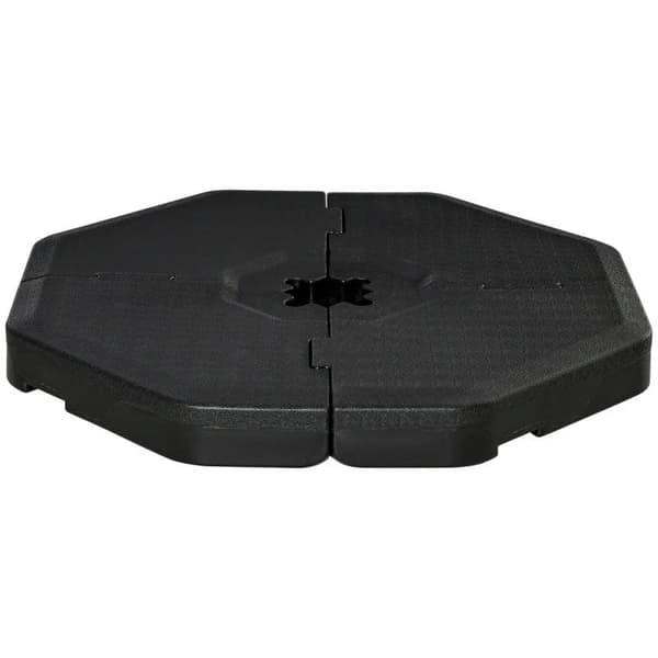 Rootz Parasoll Vikt - Viktplatta - Paraply Base - Parasol Base Stand - Upp till 140 kg - HDPE - Svart