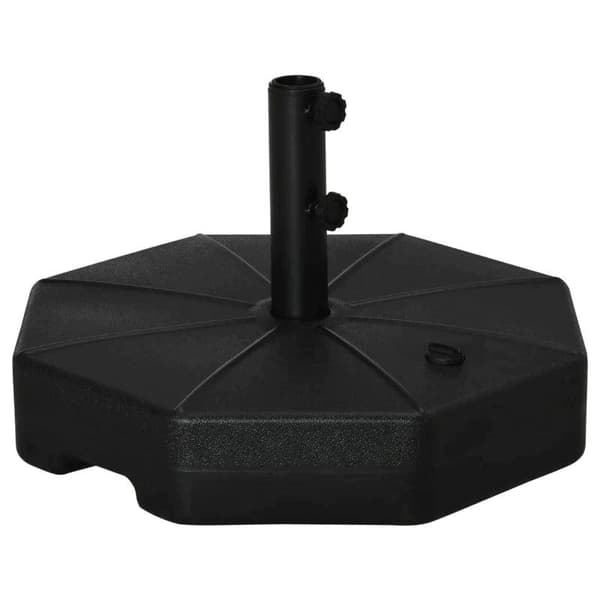 Rootz Parasollställ - 40 kg Parasollställ för parasoll - Parasollstolpar - Fyllbart med vatten eller sand - Parasollunderlag för trädgårdsterrass Balk