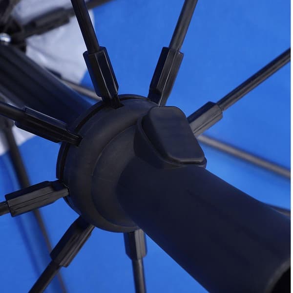 Rootz Parasol - Paraply - Terrasseparasol - Haveparasol - Solafskærmning - Udendørs parasol - Uv-beskyttet paraply - Transportabel parasol - Blå - 2,3