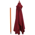 Miniatyrbillede 4 af 8: Nancy's Arvin Parasol - Tuinparasol - Zonwering - Opvouwbaar - 3 Niveauer - Hout - Polyester - Wijnrood - 200 x 150 x 230 cm
