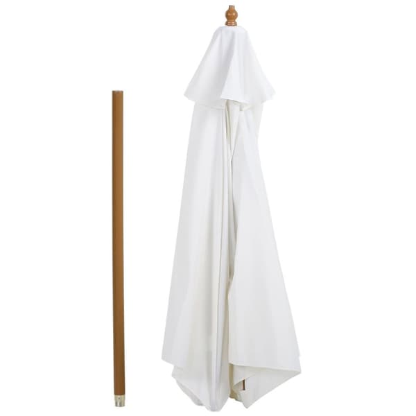 Rootz päivänvarjo Tuinparasol - Crème - Bamboe, Polyesteri - 98,42 cm x 98,42 cm x 90,55 cm