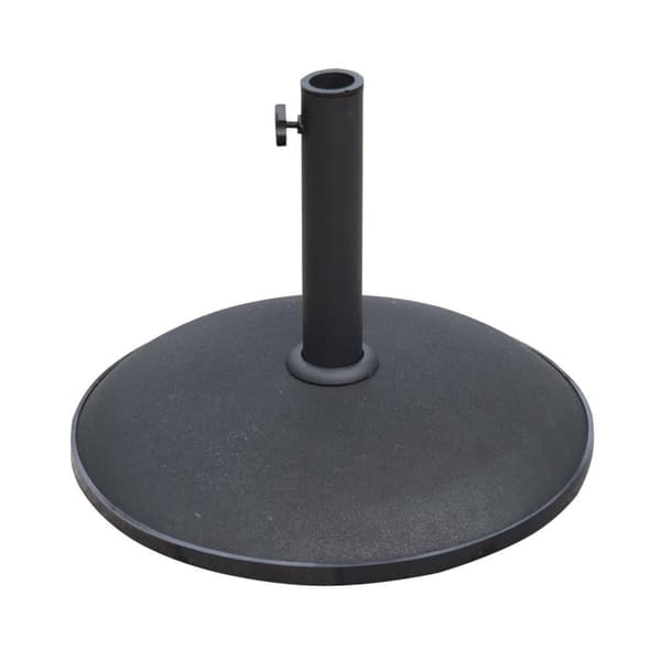 Rootz parasollställ - svart - stål, cement - 19,69 cm x 19,69 cm x 14,57 cm