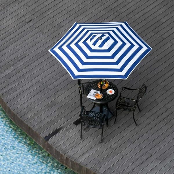 Rootz Parasol Haveparasol - Blå - Metal, Polyester - cm x cm x 0,88 cm