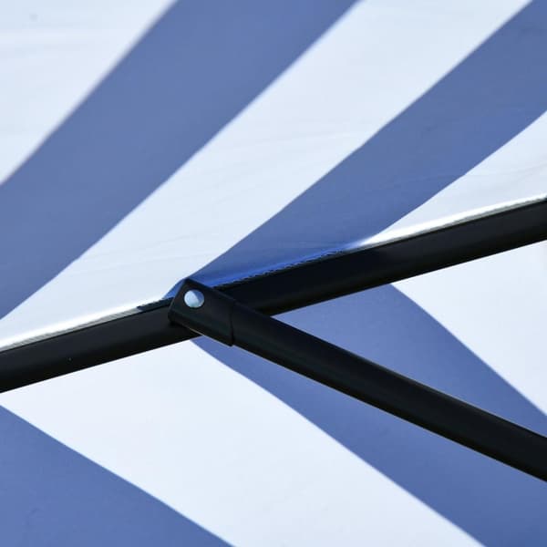 Rootz Parasol Haveparasol - Blå - Metal, Polyester - cm x cm x 0,88 cm