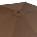 Miniatyrbild 5 av 9: Rootz Parasol - Folding Umbrella - Garden Parasol - Garden Umbrella - Steel - Coffee - 3x2.45m