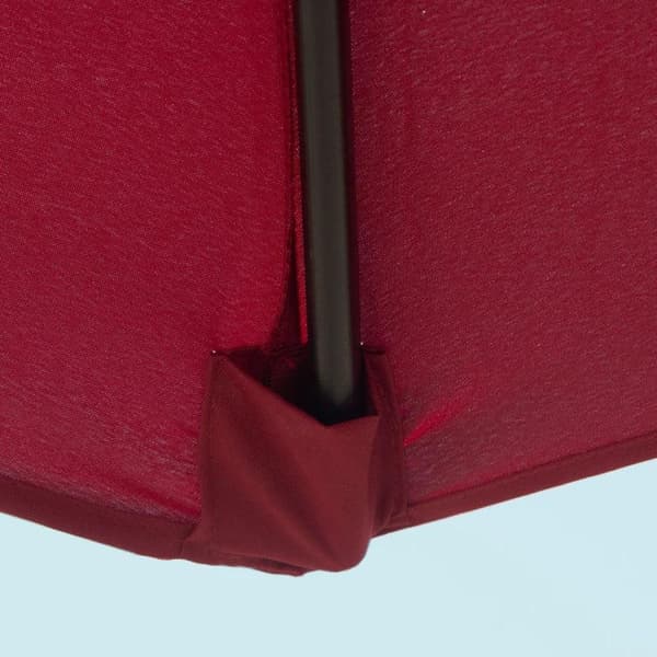 Rootz Parasol - Garden Parasol - Sun Protection - Umbrella - Hand Crank - Tilting Function - Red
