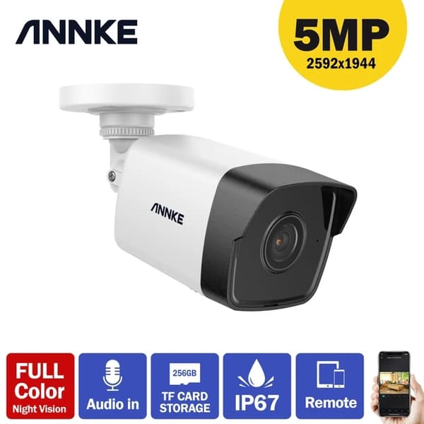 POE IP Kamera, Ultra FHD 5MP, Vandtæt