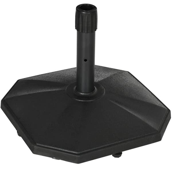 Rootz paraplyställ - 22 kg cement - Fyllning Kompakt form - Plast - Hus - Svart - 46 x 46 x 39 cm