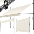 Miniatyrbild 1 av 11: Spännmarkis och soltak med handvev, höjdjusterbar - 350 x 180 cm, beige