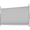 Miniatyrbillede 4 af 11: Markise med håndsving, højdejusterbar - 350 x 180 cm,lysegrå