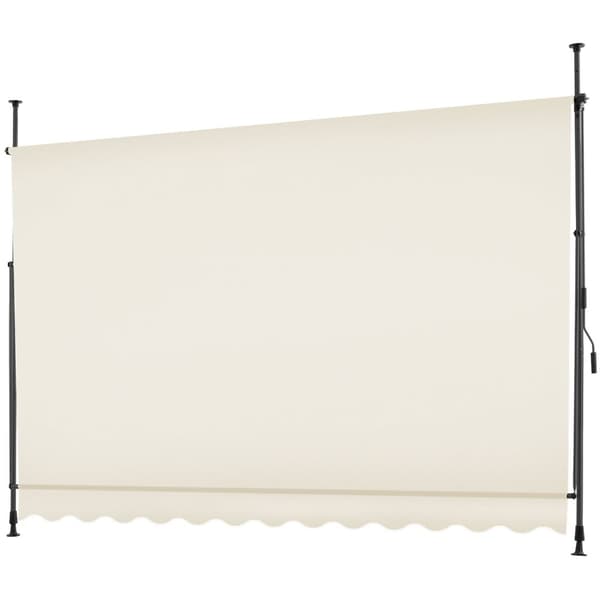 Markise med håndsving, højdejusterbar - 300 x 180 cm,beige