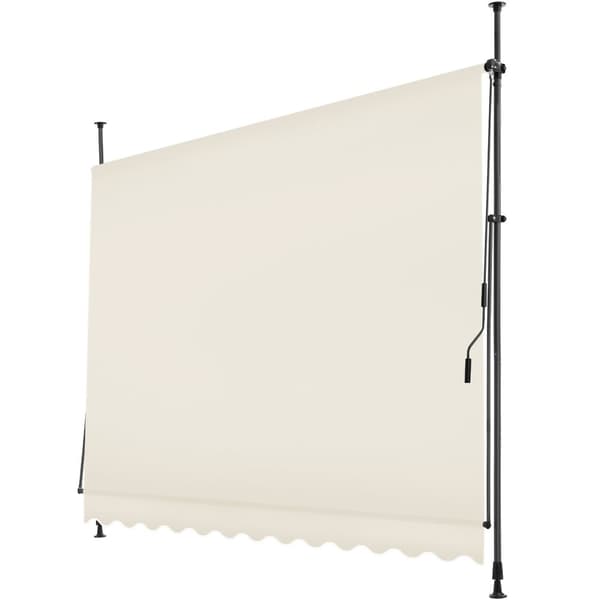 Markise med håndsving, højdejusterbar - 300 x 180 cm,beige