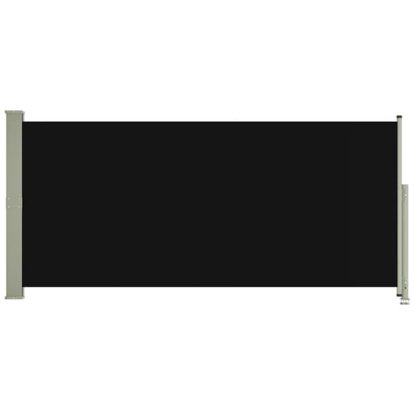Infällbar sidomarkis 140x300 cm svart