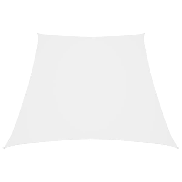 solsejl 4/5x4 m oxfordstof trapezfacon hvid